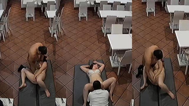 Chubby Girl Affair With Uncle Fucking In Restaurant CCTV Cam
