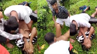 Horny Desi Girl Ganbang Fucking by Local Boys Outdoor